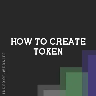 How to Create Token